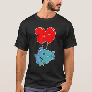 Cute Axolotl - 20:e födelsedagen - Kids Balloon Pa T Shirt
