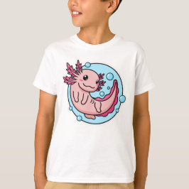 Cute Axolotl Älskare Funny Axolotl Kids Manar Kvin T Shirt