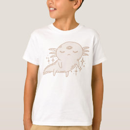 Cute Axolotl Älskare Funny Axolotl Kids Manar Kvin T Shirt