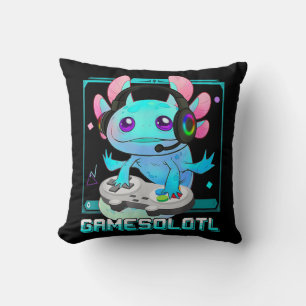 Cute Axolotl Älskare Gamesalotl-spel Axolotl Kids Kudde