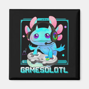 Cute Axolotl Älskare Gamesalotl-spel Axolotl Kids Magnet