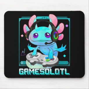 Cute Axolotl Älskare Gamesalotl-spel Axolotl Kids Musmatta