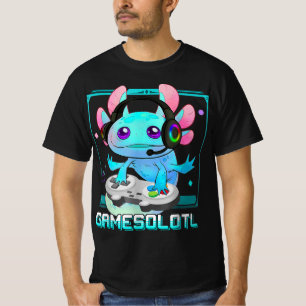 Cute Axolotl Älskare Gamesalotl-spel Axolotl Kids T Shirt