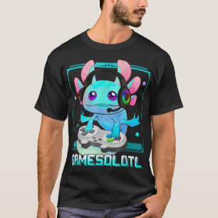 Cute Axolotl Älskare Gamesalotl-spel Axolotl Kids T Shirt