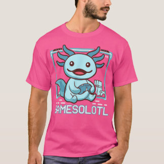 Cute Axolotl Älskare-spel är Kids Småbarn Gamesalo T Shirt
