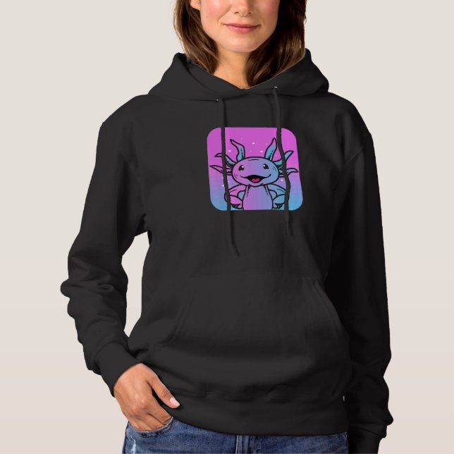Cute Axolotl Amphibian T Shirt (Framsida)