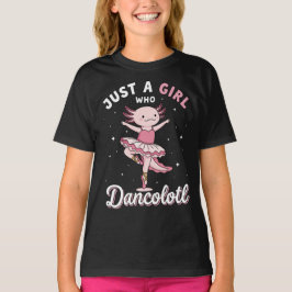 Cute Axolotl Ballerina i Pastel Rosa Tutu T Shirt