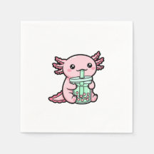 Cute Axolotl & Bubble Tea