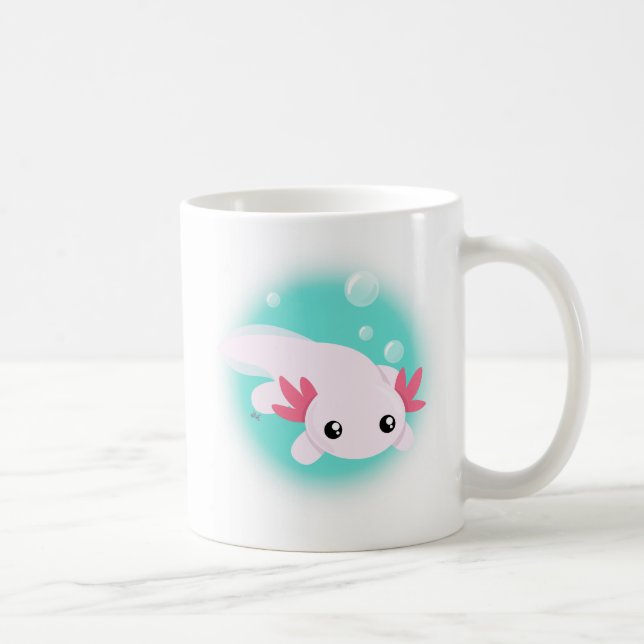 Cute Axolotl Coffee Mugg (Höger)
