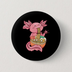 Cute Axolotl Eating Ramen Noodles Kawaii Anime Gir Knapp