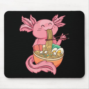 Cute Axolotl Eating Ramen Noodles Kawaii Anime Gir Musmatta