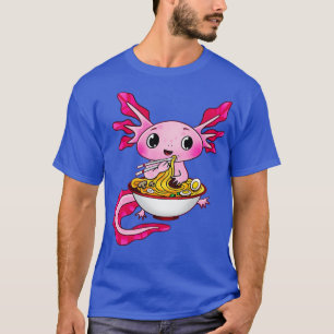 Cute Axolotl Eating Rammen T Shirt