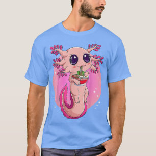 Cute Axolotl for Women Girls, Japanska Ramen Noodl T Shirt