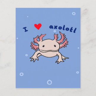Cute Axolotl Gift| Axolotl för Valentineser