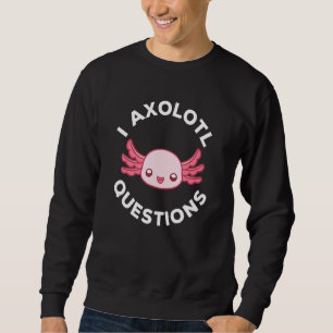 Cute Axolotl I Axolotl Frågorna 6 Lång Ärmad Tröja