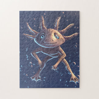Cute axolotl i vatten pussel