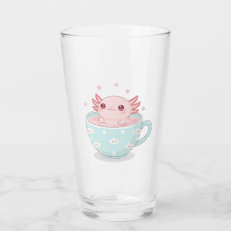 Cute axolotl in a cup glaskopp