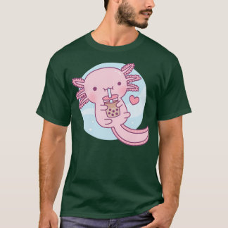 Cute Axolotl Kärlek Bubble Tea 1 T Shirt
