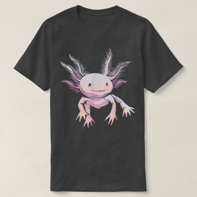 Cute Axolotl Kawaii Chibi Pastel Goth Anime 357 T Shirt (Design framsida)