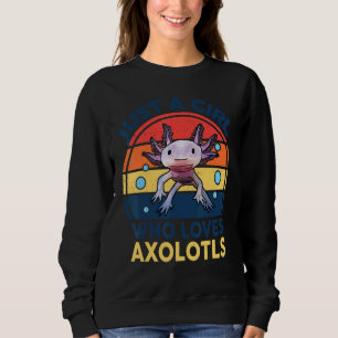 Cute Axolotl Kids Youth är bara en flicka som Kärl T Shirt