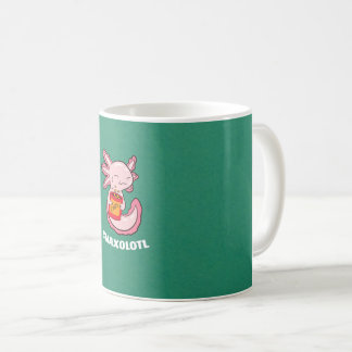 Cute Axolotl Lover Snaxolotl Kawaii Axolotl Food Kaffemugg