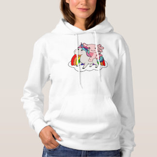 Cute Axolotl på Rainbow T-Shirt