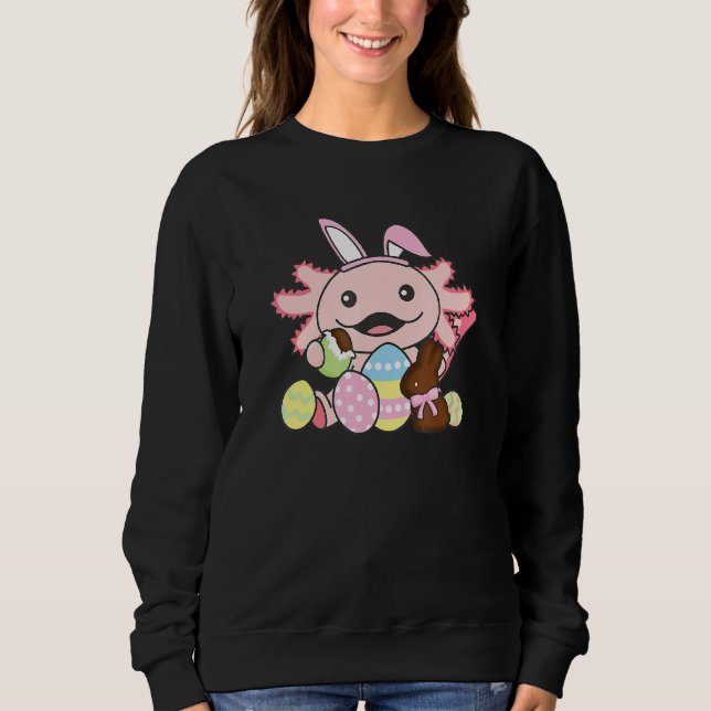 Cute Axolotl Påskägg Candy för Påsk Day Girls T Shirt (Framsida)