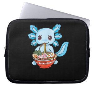 Cute Axolotl Ramen Noodles Anime Laptop Fodral