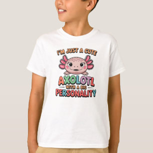 Cute Axolotl roliga med färgstarka designgåvor T Shirt