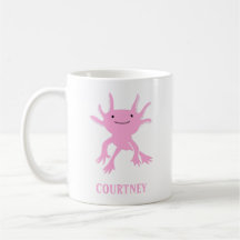 Cute Axolotl Rosa Salamander Personlig