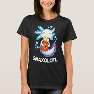 Cute Axolotl Snaxolotl Axolotl Food Salamander Sna T Shirt