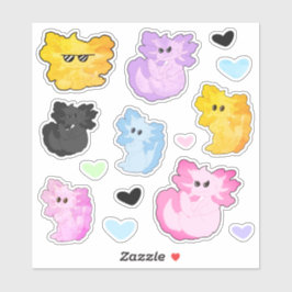 Cute Axolotl Stickers Klistermärken