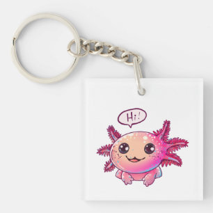 Cute Axolotl Tecknad i tecknad stil