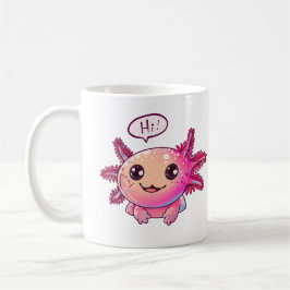 Cute Axolotl Tecknad i tecknad stil Kaffemugg