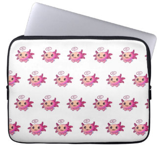 Cute Axolotl Tecknad i tecknad stil Laptop Fodral