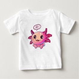 Cute Axolotl Tecknad i tecknad stil T Shirt