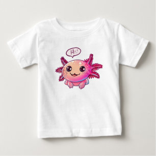 Cute Axolotl Tecknad i tecknad stil T Shirt