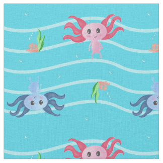 Cute Axolotl Undervatten Tyg
