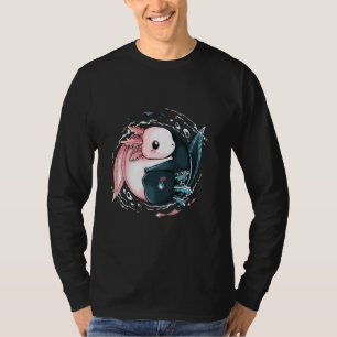 Cute Axolotl Yin Yang Plush Pets Cherry Blommar Gi T Shirt