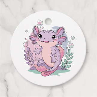 Cute Axolotls Gåvor Etiketter