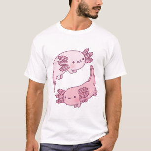 Cute Axolotls Yin Yang T Shirt