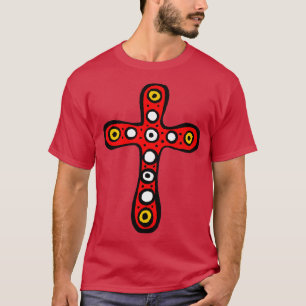 Cute Aztec Mayan Long KOR Large Red T Shirt