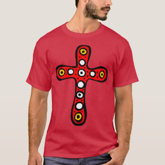 Cute Aztec Mayan Long KOR Large Red T Shirt