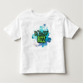 Cute B-dagen Rizz Green och Monochromatic Blue T Shirt