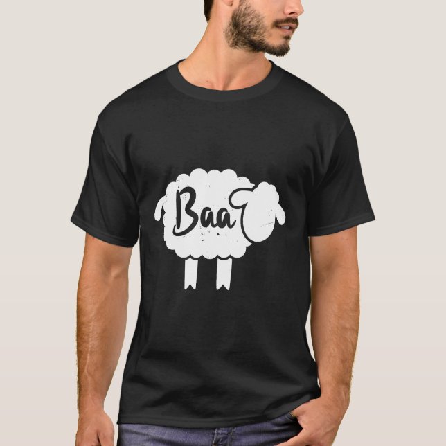 Cute Baa Sheep Ljud Black Sheep Leksak Älskare T Shirt (Framsida)