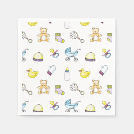 Cute babdusch mönster pappersservett