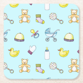 Cute babdusch mönster underlägg papper kvadrat