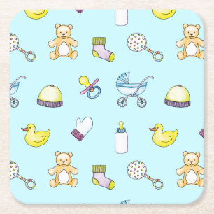 Cute babdusch mönster underlägg papper kvadrat