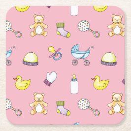 Cute babdusch mönster underlägg papper kvadrat