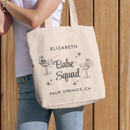 Cute Babe Squad Bachelorette Party Tygkasse